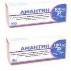 АМАНТИН таблетки, п/плен. обол., по 100 мг №30 (10х3)